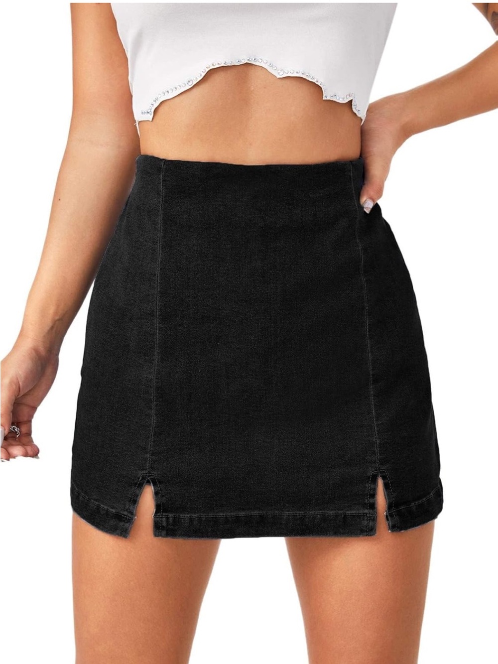 Classic Black Mini Skort
